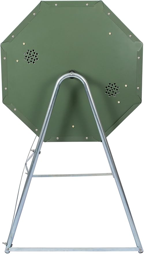 Jora Composter JK 270 - Outdoor Dual Chamber Compost Tumbler - 70 Gallon - Galvanized Steel Construction