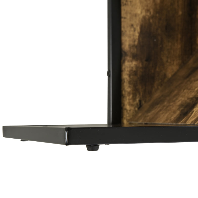 Multi-layer Tree Bookshelf Storage Rack Floor Standing Bookcase for Books Photo Albums CDS in Livingroom Bedroom Sturdy Room Brown