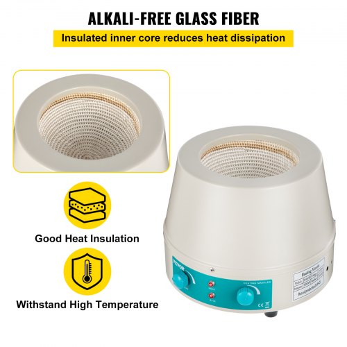 1000ml Magnetic Stirrer Heating Mantle 350W Heating Mantle Stirrer Digital Display for Round Bottom Flask