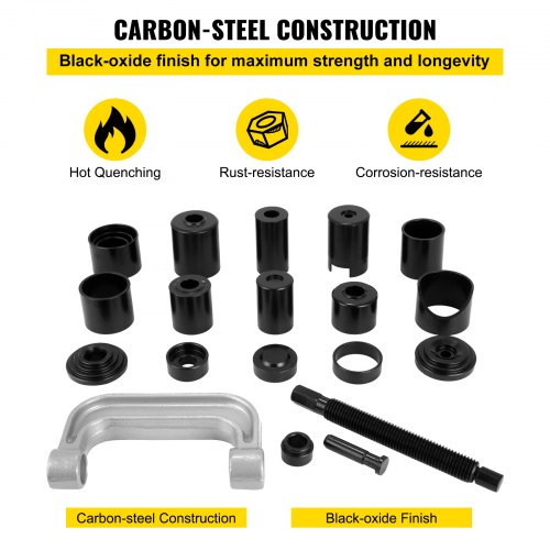 21Piece Ball Joint Adapter Set, Remove Installing Car Tool Ball Joint Auto Repair Tool Service Remover Installing Master Adapter Car