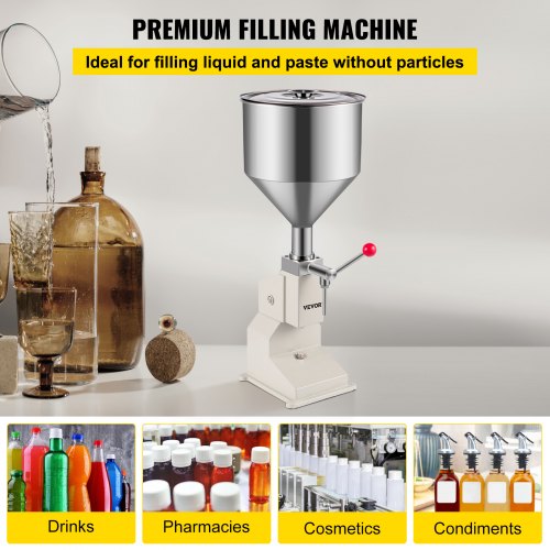 5-50ml Manual Filling Machine Liquid Filling Machine Bottle Filler Stainless Steel Bottle Filling Machine for Liquid Water