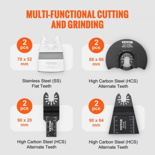30PCS Multi Tool Blades Kits 8 Types Fit Dewalt Bosch Hitachi Chicago