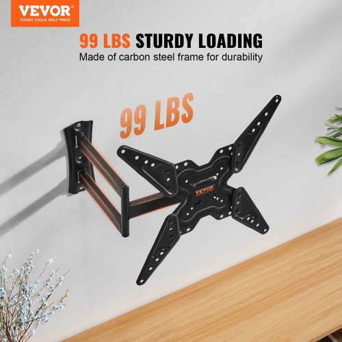 Full Motion TV Mount Fits for Most 26-55 inch TV with Articulating Arm