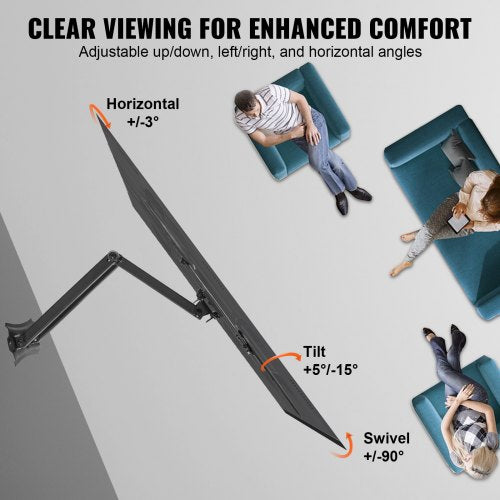 Full Motion TV Mount Fits for Most 26-55 inch TV with Articulating Arm
