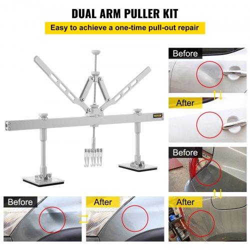 750 mm Dent Pull Lever Bar Kit Aluminum Steel Dent Pulling 6 Claw Hook