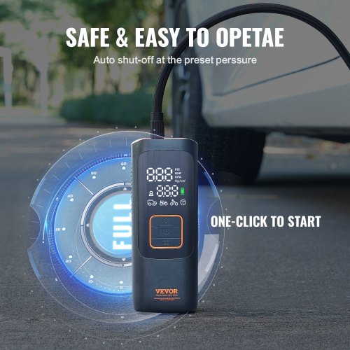 Tire Inflator Portable Air Compressor 7800mAh 2X Faster 160PSI Auto-Off