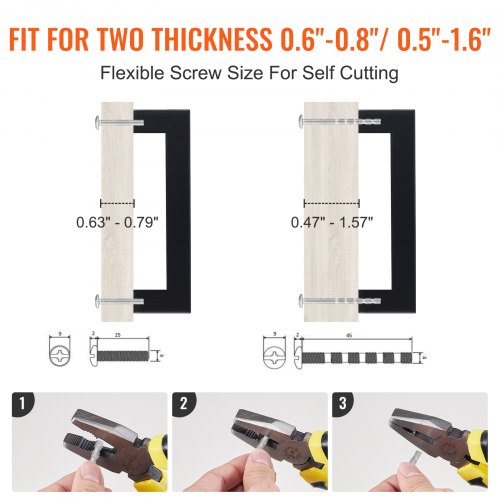 10 Pack Cabinet Pulls, 3.86in / 96mm Center to Center Slim Square Kitchen Cabinet Drawer, Stainless Steel Modern Kitchen Cupboard Door Handles for Kitchen Bathroom Bar Hardware Matte Black