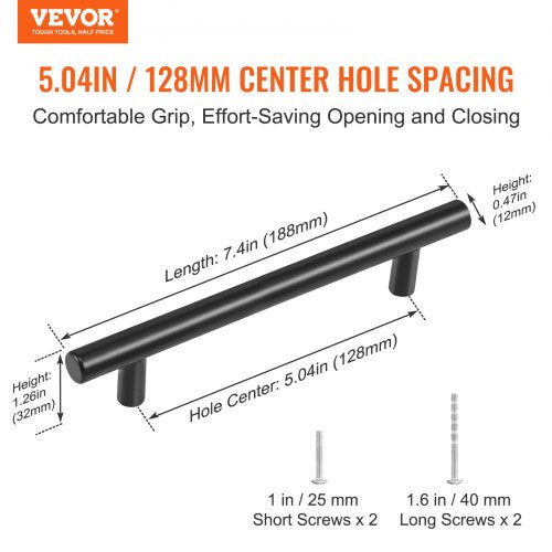 30 Pack Cabinet Pulls, 5.03in / 128mm Center to Center Slim Kitchen Cabinet Drawer, Stainless Steel Modern Kitchen Cupboard Door Handles for Kitchen Bathroom Bar Hardware Matte Black