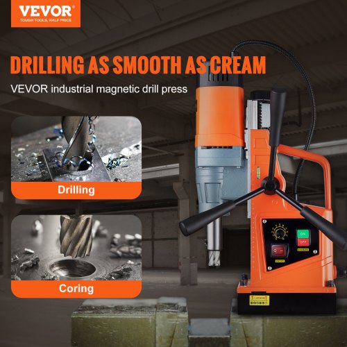Magnetic Drill 1550W 2922lbf/13000N Portable Mag Drill Press 500RPM