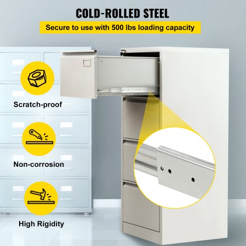 Drawer Slides, 1 Pair 20 Inch Soft Close Drawer Slides, Ball Bearing Side Mount Drawer Hardware Slides, 500 LBS Load Capacity 3-Section Full Extension Drawer Slides for Smooth Slide, Less Noise