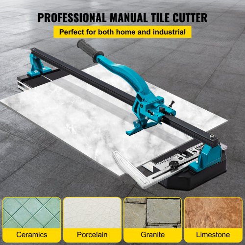 39 Inch Tile Cutter Single Rail Manual Tile Cutter 3/5 in Cap w/Precise Laser Positioning Manual Tile Cutter Tools for Precision Cutting