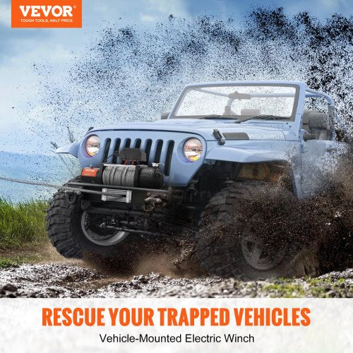 Electric Winch 18,000lb Vehicles Winch IP67 Steel Cable Wireless Control