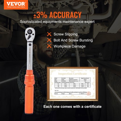 Torque Wrench, 1/4-inch Drive Click Torque Wrench 20-200in.lb/3-23n.m, Dual-Direction Adjustable Torque Wrench Set, Mechanical Dual Range Scales Torque Wrench Kit with Adapters Extension Rod