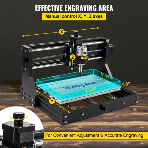 CNC 3018 Pro 300×180×45mm CNC Machine GRBL Control Mini Engraver with Offline Controller 3 Axis Engraving Machine for Carving Milling Plastic Acrylic PVC Wood