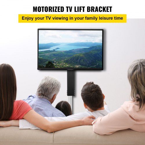 TV Lift Stand Motorized TV auto Lift Mount Bracket for 26"-60" Flat Screen LCD/LED/OLED Plasma TVs Heavy Duty Electric TV Mount Motorised TV Lift