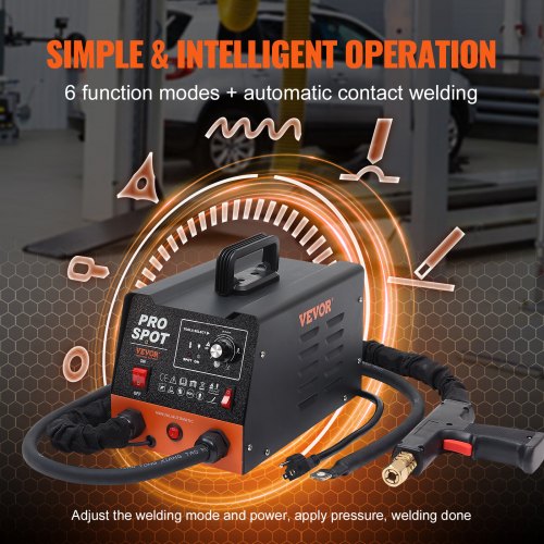 Stud Welder Dent Repair Kit 3 KW Spot Welder Dent Puller & 6 Welding Modes