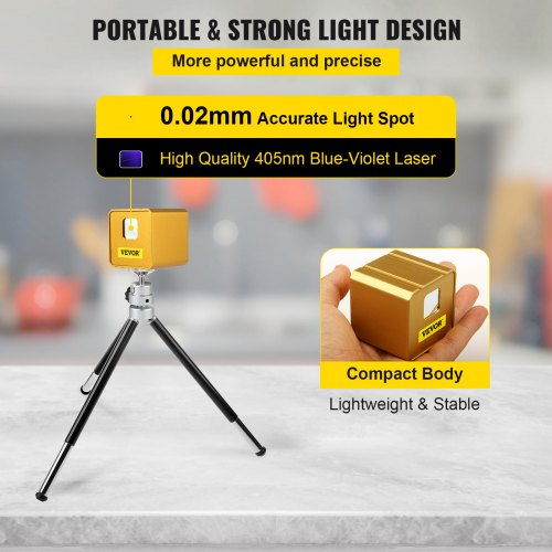 Compact Laser Engraver Mini Desktop Portable Laser Engraving Machine Gold