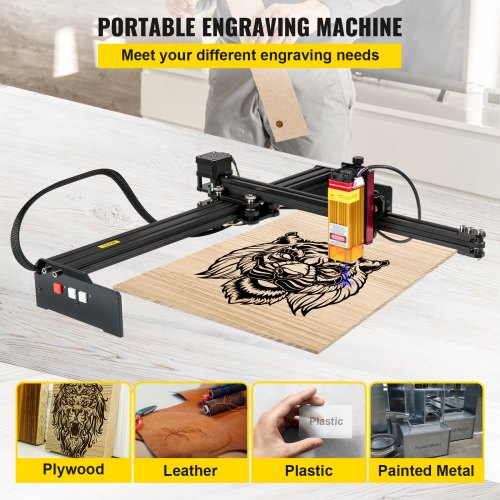 Portable Laser Engraver 10.6"x17.3" Large Engraving Area 5.5W 3D Printer