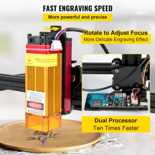 Portable Laser Engraver 10.6"x17.3" Large Engraving Area 5.5W 3D Printer