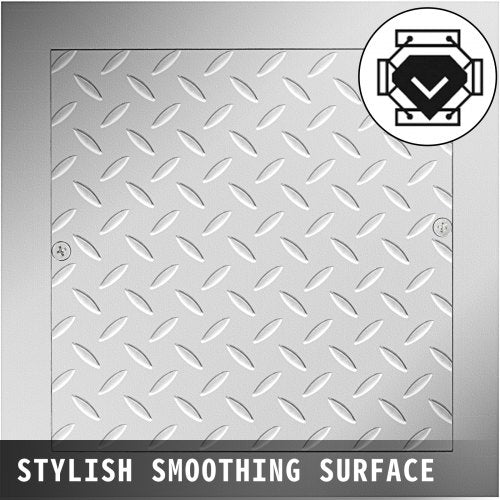 Recessed Manhole Cover Covers 30X30 cm Clear Opening, Galvanized Steel Drain Cover Overall Size 37X37 cm, Sealed Square Manhole Covers and Frames Steel Man Hole Cover Lids for Boats and Ships