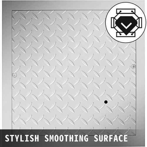 Recessed Manhole Cover Covers 40x40cm Clear Opening, Galvanized Steel Drain Cover Overall Size 47x47 cm, Sealed Square Manhole Covers and Frames Steel Man Hole Cover Lids for Boats and Ships