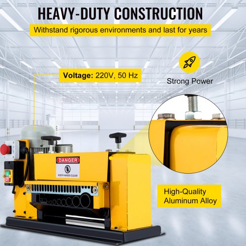 Electric Wire Stripping Machine Wire Range 1MM-38MM, Wire Peeling Cutting Machine 220V, Automatic Wire Stripping Machine 11 Channels, Electric Copper Wire Cable Stripper with 10 Blades