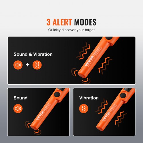 Metal Detector Pinpointer Handheld Detector Wand Probe with Waterproof Bag