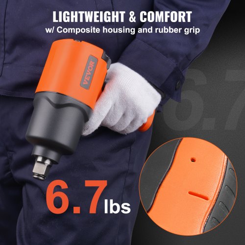 Air Impact Wrench, 3/4-Inch Drive Air Impact Gun, Up to 1870ft-lbs Nut-busting Torque, Composite Pneumatic Impact Wrench for Auto Repairs and Maintenance Heavy Duty