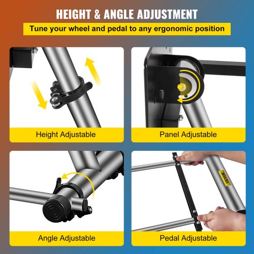 360 Degree Steering Wheel Stand G920 Adjustable Racing Wheel Stand Shifter Mount Stand fit for Logitech G29/G920/G25/G27 Racing Wheel Frame,Wheel Pedals Not Included