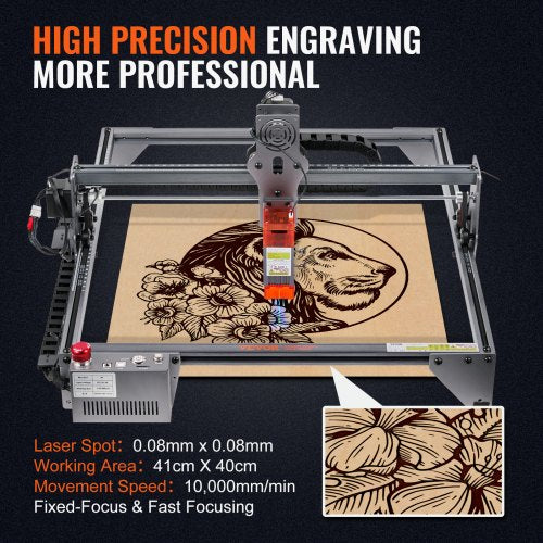 Laser Engraver Laser Engraving Machine 5W Compressed Spot Eye Protection