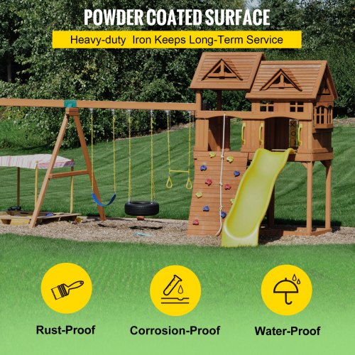 Swing Set Bracket 12" Swing Bracket A-Frame Construction Swing Set Hardware Iron Material with Green Powder Coated DIY Swing Set Middle Bracket Swing Set Kit for 2 (4x4") Legs & 1 (4x6") Beam