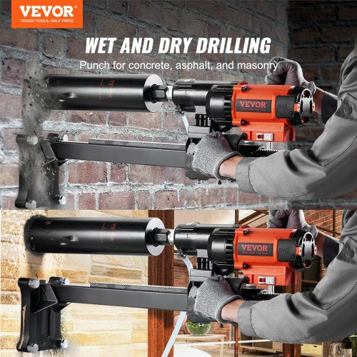 Wet&Dry Diamond Core Drill Machine Concrete Core Drill Rig 3200W 750RPM