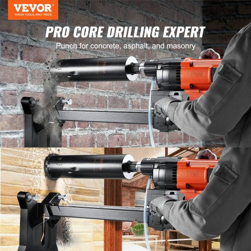 Diamond Core Drill Machine Concrete Core Drill Rig Casters 3200W 750RPM