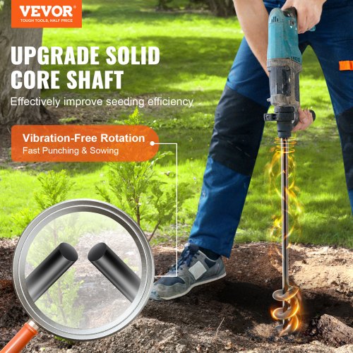 Auger Drill Bit for Planting 1.6 x 16.5 inch Garden Auger Drill Bit