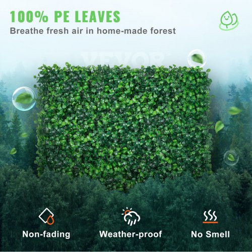 Artificial Boxwood Panel UV 12pcs Boxwood Hedge Wall Panels Artificial Grass Backdrop Wall 20X20" 4cm Green Grass Wall Fake Hedge for Decor Privacy Fence Indoor Outdoor Garden Backyard