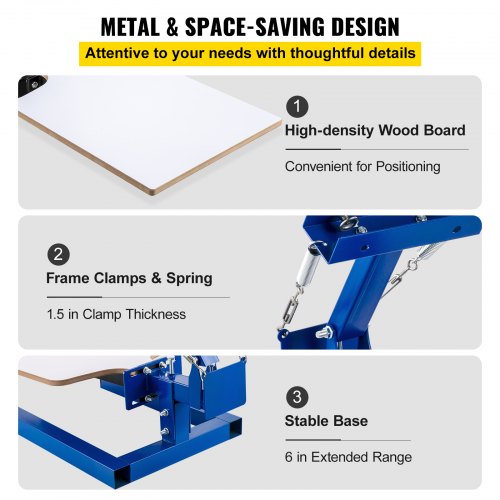 Screen Printer 1 Color 1 Station Silk Screen Printing Kit 55x45cm T-shirt Screen Printing Machine Screenprint Press