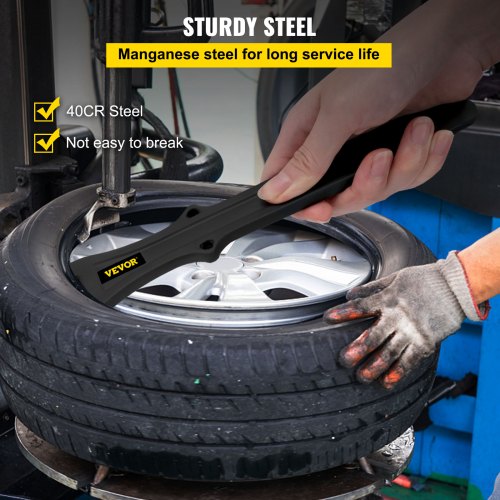 Tire Changing Tool, 11 Inch Tire Iron Set, 2pcs Motorcycle Tire Irons, 40CR Steel Tire Bead Breaker, Black Tire Changing Spoons, Rust Proof Motorcycle Tire Spoons, Tire Levers For Bile Tires