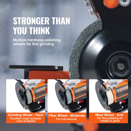 Jewelry Polisher Buffer Adjustable Speed Bench Grinder Polishing Machine