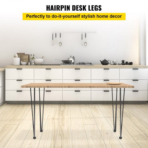 Hairpin Table Legs 26 inch, Set of 4 DIY Desk Table Legs 3 Rods Heavy Duty
