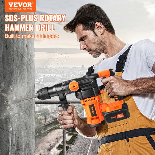 Rotary Hammer Drill Cordless Drills 1" 3 Modes SDS-Plus Chipping Hammers