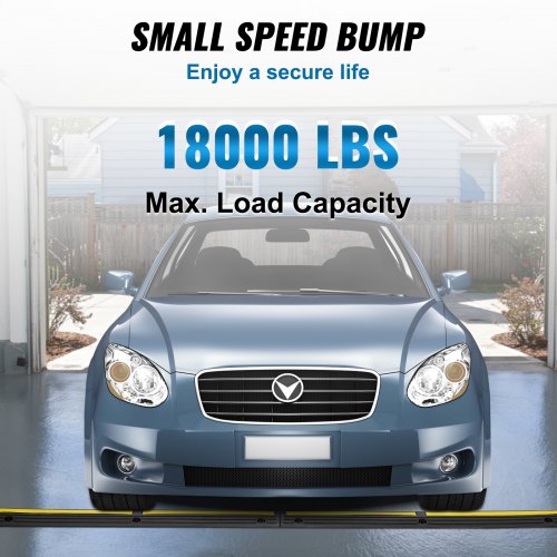 3.28 ft Cable Protector Ramp, 4 Pack of 1 Channel, 18000 lbs/axle Capacity Heavy Duty Rubber Speed Bumps, Floor Cord Cable Protector Wire Cover, for Residential Areas, Private Garages, Gardens