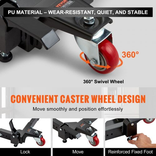 Mobile Base, 1500 lbs Capacity, Adjustable from 20.7" x 23.7" to 28" x 33.5", Heavy Duty Universal Mobile Base Stand with 4 Swivel Wheels, for Woodworking Equipment, Bandsaw, Power Tool, Machine