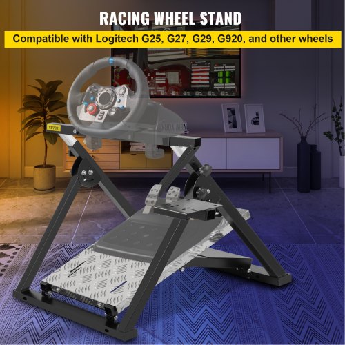 G920 Racing Steering Wheel Stand Shifter Mount fit for Logitech G27/G25, G29 Gaming Wheel Stand fit for Thrustmaster,Wheel Pedals NOT Included Racing Wheel Stand