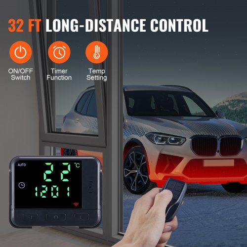 Diesel Air Heater 12V 2KW LCD Display Remote Control for Car Bus RV Indoors