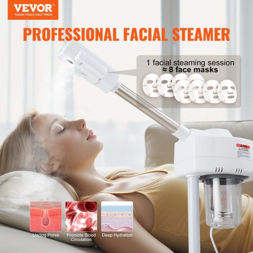Professional Facial Steamer Ozone Mist Face Steamer Humidifier on Wheels