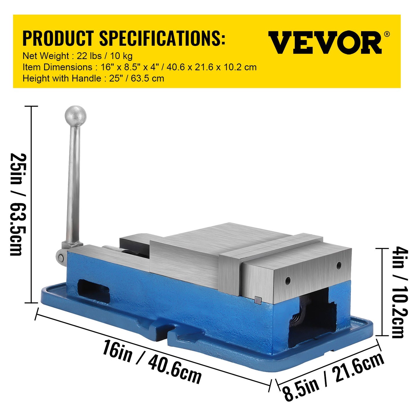 6 Inch Powerful Precise Clamping Vice, 59.4lbs Vice Machine Vice Precision Vice Accessory Set, 1-3/4Inch Jaw Precise Clamping Lock Table Vice