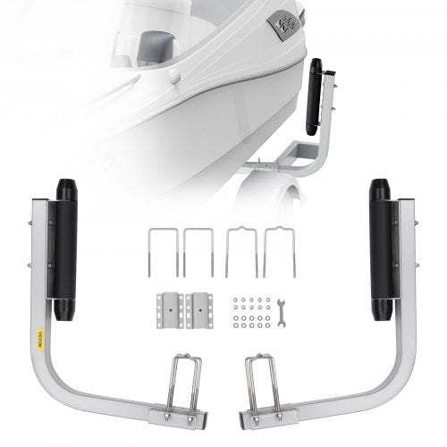 Boat Trailer Guide, 20.5” Adjustable Design Trailer Guide Poles, 2PCS Rustproof Galvanized Steel Trailer Guide ons, Heavy Duty Roller Guide Design, for Ski Boat, Fishing Boat or Sailboat Trailer