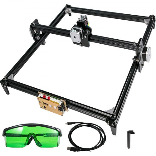 Laser Engraver 500mW CNC Machine Mini Laser Engraver 40x50cm Carving Size DIY Art Craft Laser Engraving Machine Laser Engraver for Wood Leather Plastic