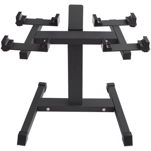 Adjustable Dumbbell Stand, Home Fitness Rack and Stand with Media Rack, Safe and Convenient Dumbbell Weight Holder, Compact Dumbbell Storage Rack Perfect for Home Gym Strength Training