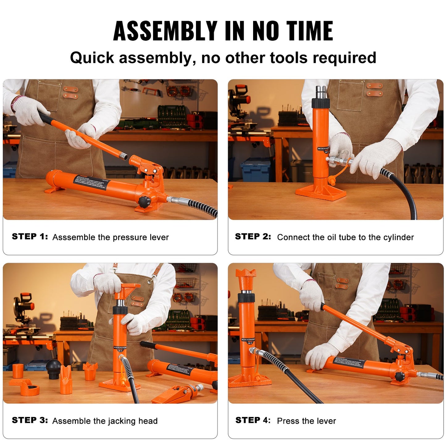 4 Ton Hydraulic Jack Air Pump Lift Ram Body Frame Porta Power Repair Kits